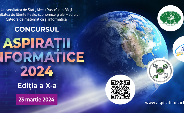 Catedra de matematică și informatică a organizat ediția a X-a a concursului de informatică „Aspirații informatice – 2024”