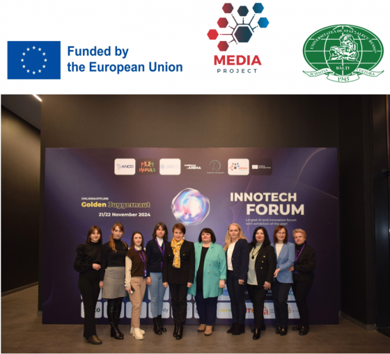 Echipa de implementare a proiectului MEDIA din USARB a participat la Forumul Golden Juggernaut  INNOTECH