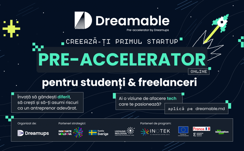 Dreamable by Dreamups este programul GRATUIT în care îți transformi ideea în realitate