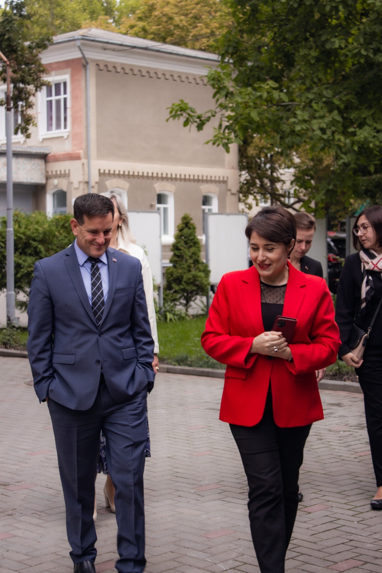 Excelența Sa Chargé d’Affaires al SUA, Nick Pietrowicz, în vizită la Universitatea de Stat „Alecu Russo” din Bălți