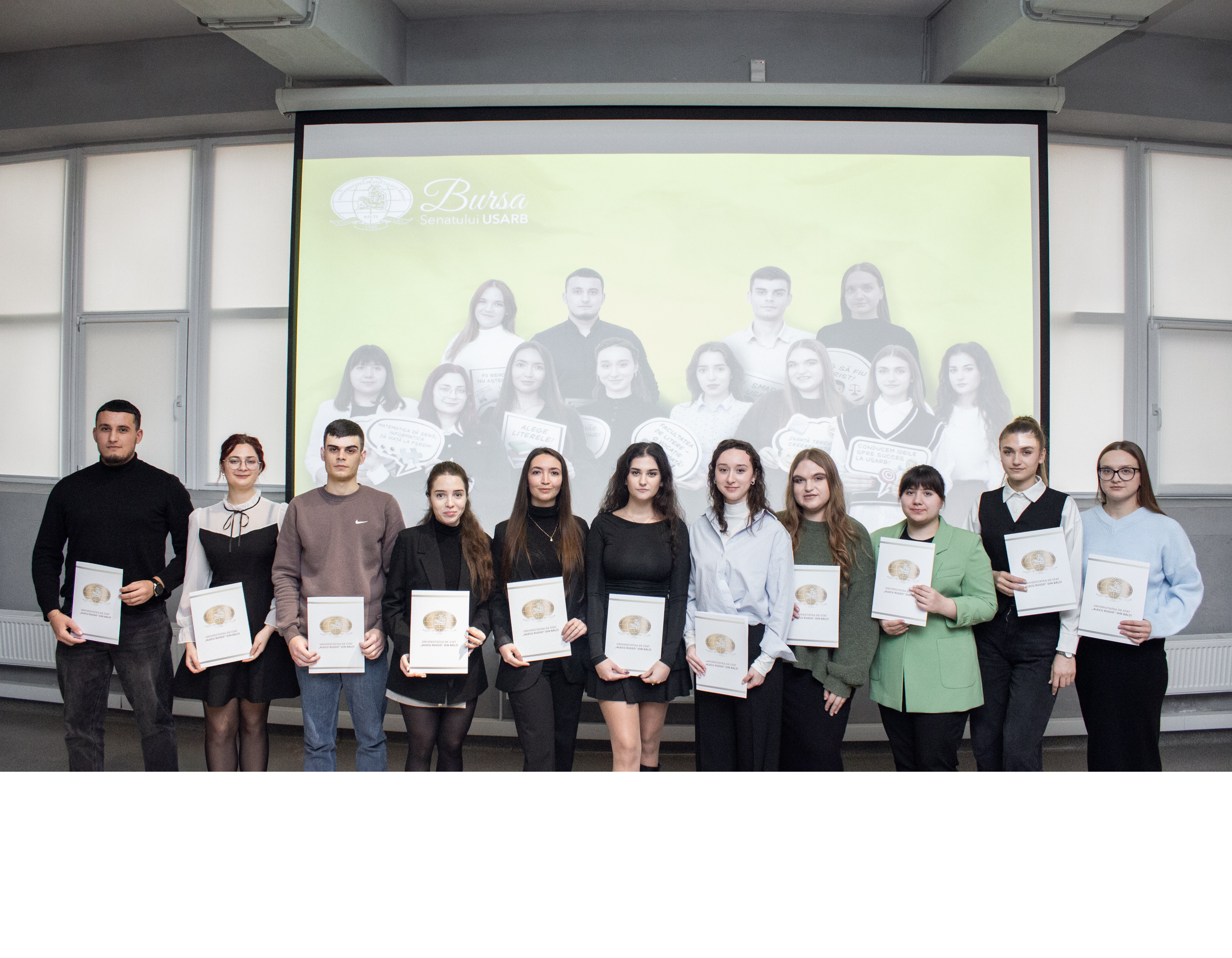 Decernarea diplomelor câștigătorilor Concursului „Bursa Senatului” – semestrul I, anul universitar 2025–2026