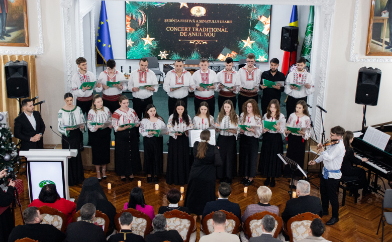 Universitatea de Stat „Alecu Russo” din Bălți a încheiat anul jubiliar 2025 prin Ședința festivă a Senatului și Concertul Tradițional de Anul Nou