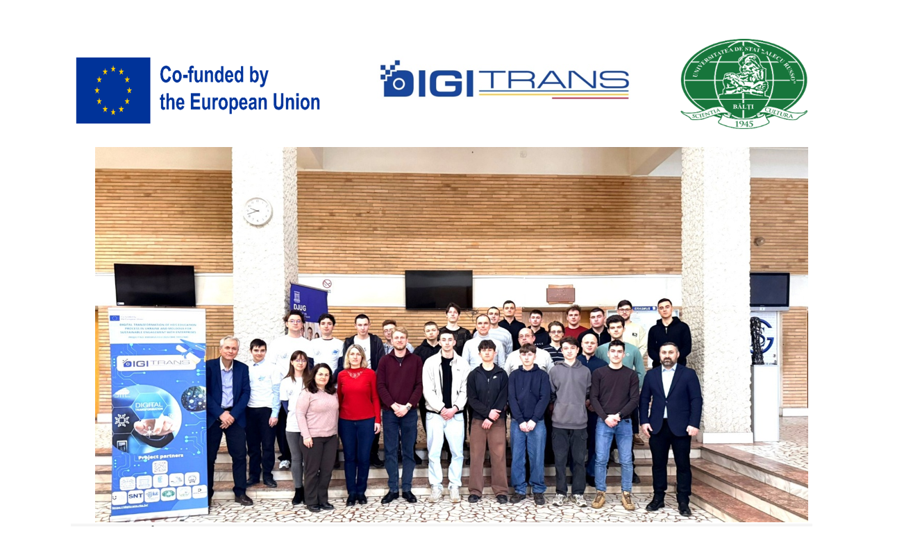 Participarea studenților USARB la Școala studenților DIGITRANS în Galați, România