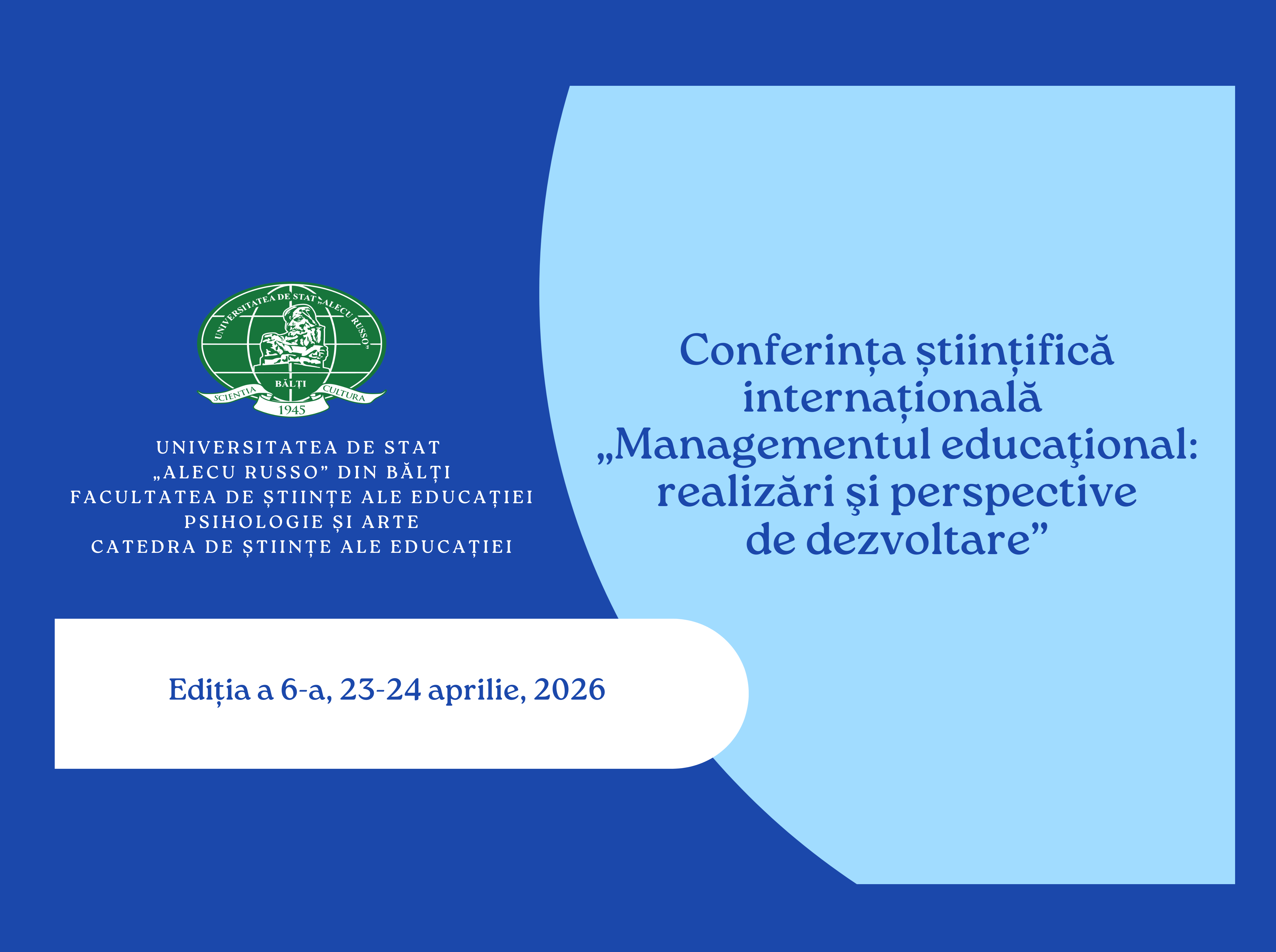 Conferința științifică internațională „Managementul educațional: realizări și perspective de dezvoltare”