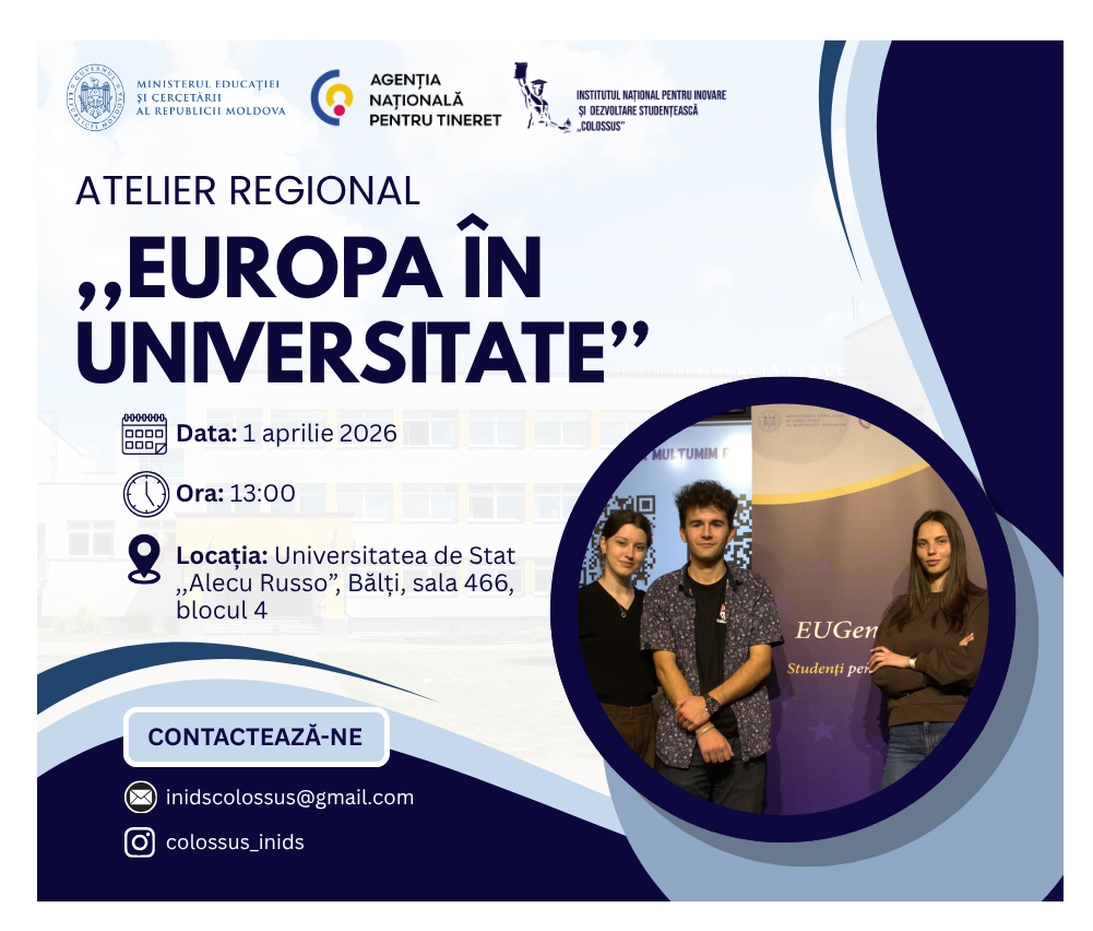 Europa în universitate ajunge la Bălți!